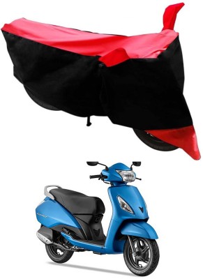 Ascension Two Wheeler Cover for TVS(Jupiter, Red, Black)