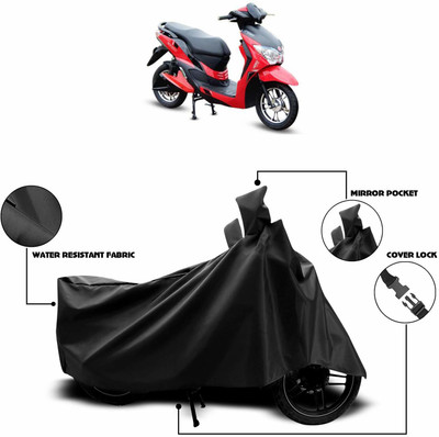 KEDIT Two Wheeler Cover for Hero(Electric Wave Dx, Black)