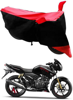Mdstar Waterproof Two Wheeler Cover for TVS(Apache RTR 180, Red, Black)