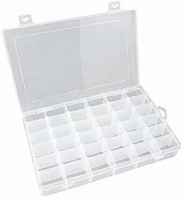 Techsun 36 grid storage box storage box Vanity Box(White)