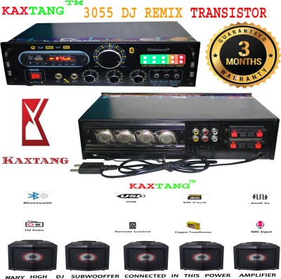 KAXTANG 083 L.E.D SPECTRUM LIGHT NEW SERIES METAL DJ REMIX ABSTRACT VERSION WITH BETTER SOUND QUALITY 160 WATT USB SELECTOR MIC SELECTOR AND DVD SELECTOR WITH HEAVY HEAT SINK Double Mic TV/ DVD / BT / USB/SD Card /FM /AUX 1000 W P.M.P.O AV Power Amplifier (Black) 360 W AV Power Amplifier(Black)
