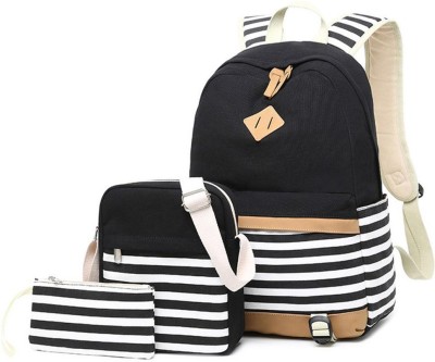 MOMISY Backpack Purse Combo Women Multipurpose Rucksack Design Handbag Shoulder Bag and Coin Purse/Pouch 3 in 1 Travel Daypack Bag Ladies Girls College School Bag - Black 2 L Laptop Backpack(Black)