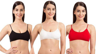 Beauty Fit 6 starp ligtly padded bra Women Bralette Lightly Padded Bra(Red, White, Black)