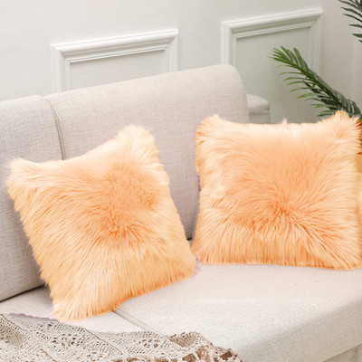 Catchyx Cart Microfibre Solid Cushion Pack of 2(Beige)