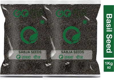 Goshudh Premium Quality Sabja Seeds (Basil Seeds)-500gm (Pack Of 4) Basil Seeds(2000 g, Pack of 4)