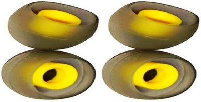 BUMTECH PSilicone Rubber Earbuds for Realme Buds | Earbuds Cover for Realme Buds 2 | (M) Size In The Ear Headphone Cushion Pack of 4pcs yellow In The Ear Headphone Cushion(Pack of 4, Yellow)