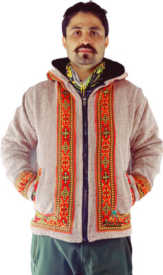 ARUNA KULLU HANDLOOM Full Sleeve Self Design Men Jacket