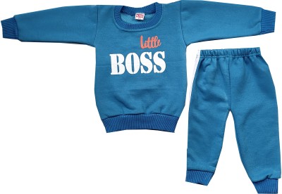 FIRST STEP ENTERPRISES Baby Boys & Baby Girls Casual Sweatshirt Track Pants(Light Blue)