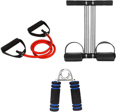 Dr Pacvu Athletes Choice Pack of 3 Combo | Hand Gripper, Double Band Tummy Trimmer and Single Band Toning Tubes| Foam Handle Hand Gripper For Increase Arms and fingers Physical Strength with Double Band Tummy Trimmer for tummy Trim and Resisatence Band Toning Tube For Home Gym Body Stretching and Ph Dr Pacvu Athletes Choice Pack of 3 Combo | Hand Gripper, Double Band Tummy Trimmer and Single Band Toning Tubes| Foam Handle Hand Gripper For Increase Arms and fingers Physical Strength with Double Band Tummy Trimmer for tummy Trim and Resisatence Band Toning Tube For Home Gym Body Stretching and Ph