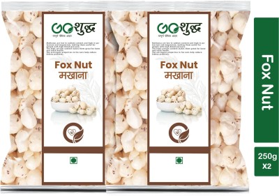 Goshudh Premium Quality Phool Makhana (Puffed Foxnut)-250gm (Pack Of 2) Fox Nut(2 x 250 g)
