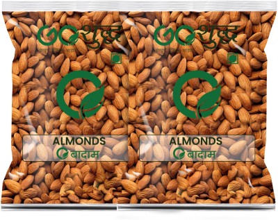 Goshudh Premium Quality Almond/Badam 500 gm each (Pack of 2) Almonds(2 x 0.5 kg)