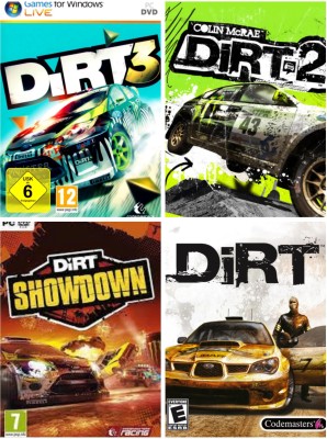 Dirt 4 in 1 Combo PC DVD (Offline Only) Complete Games (Complete Edition)(pc game, for PC)