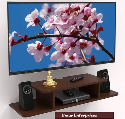Umar Enterprises Wall TV set up box & wifi stand T.V entertainment unit set up box stand Wall hanging mounted floating wall decorative MDF Living room & Bedroom T.V Entertainment unit set up box stand MDF (Medium Density Fiber) Wall Shelf(Number of Shelves - 4, Brown)