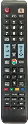 LipiWorld Universal Work with Almost LCD/LED/HDTV/UHD with Football Button Compatible for  Samsung Remote Controller(Black)