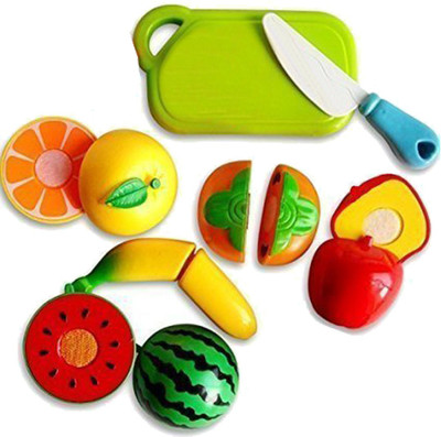AS TRADERS Realistic Sliceable Fruits Cutting Play Toy Set
