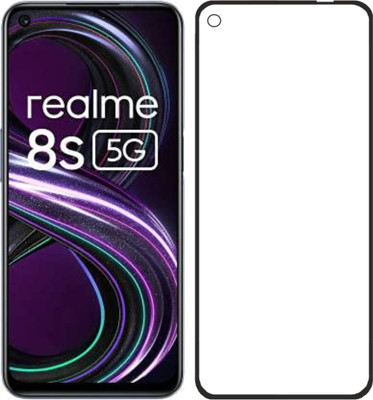 Dainty TECH Edge To Edge Tempered Glass for Realme 8s 5G, Realme 8 5G(Pack of 1)