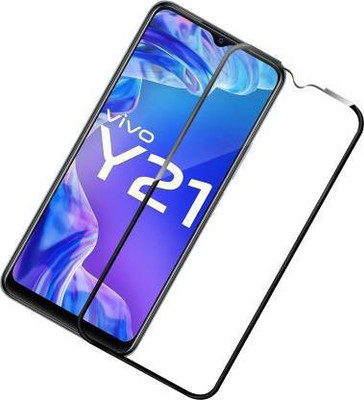 SMARTCASE Edge To Edge Tempered Glass for vivo Y21(Pack of 1)