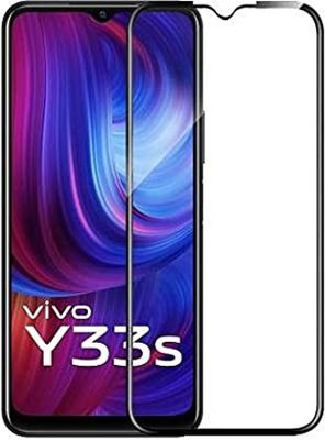 SMARTCASE Edge To Edge Tempered Glass for vivo Y33s(Pack of 1)