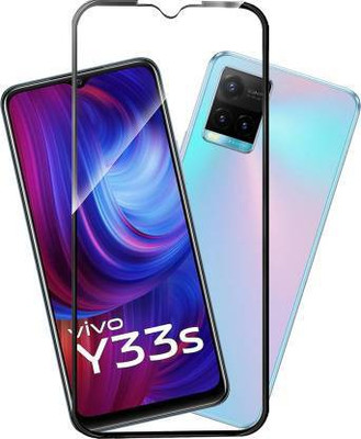 ASVALBUY Edge To Edge Tempered Glass for Vivo Y33s(Pack of 1)