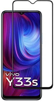 SMARTCASE Edge To Edge Tempered Glass for vivo Y33s(Pack of 1)