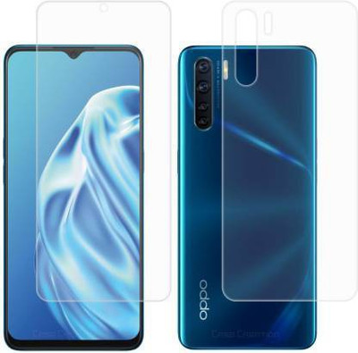 PONDRIK Front and Back Screen Guard for Oppo A91(Pack of 2)