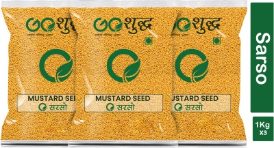 Goshudh Premium Quality Sarson (Mustard Seeds)-1Kg (Pack Of 3)(3 x 1000 g)