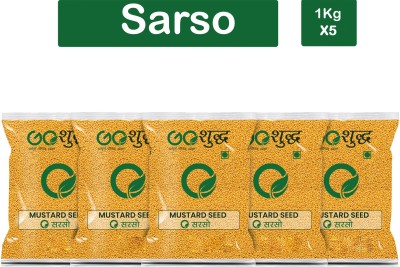 Goshudh Premium Quality Sarson (Mustard Seeds)-1Kg (Pack Of 5)(5 x 1000 g)