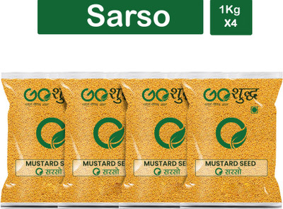 Goshudh Premium Quality Sarson (Mustard Seeds)-1Kg (Pack Of 4)(4 x 1000 g)