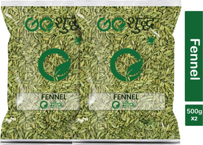 Goshudh Premium Quality Saunf (Fennel Seeds)-500gm (Pack Of 2)(2 x 500 g)