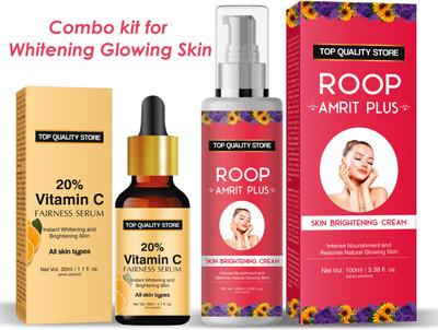 Top Quality Store RoopAmrit Plus skin glowing whitening lotion with vitamin c surum Men & Women(130 ml)