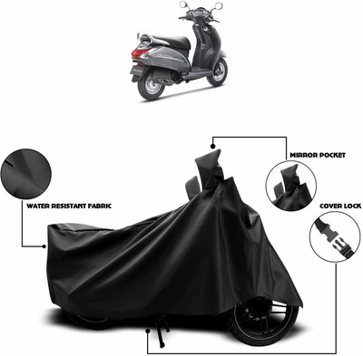 KEDIT Two Wheeler Cover for Hero(Activa 4G, Black)