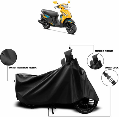 KEDIT Two Wheeler Cover for Universal For Bike(Pleasure, Black)