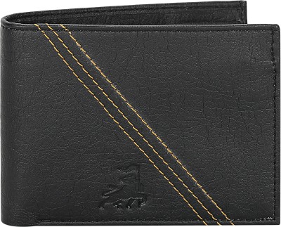 Zorfo Men Casual Black Genuine Leather Wallet(5 Card Slots)