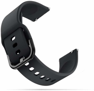 prozzile 22mm Watch Straps Soft Silicon with Metal Buckle Smart Watch Strap(Black)