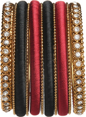 YOUGLAM Brass Gold-plated Bangle Set(Pack of 12)