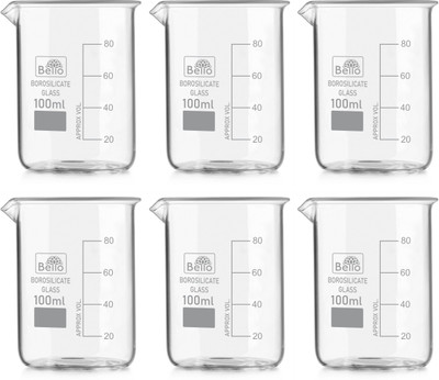 Bello 100 ml Measuring Beaker(Pack of 6)