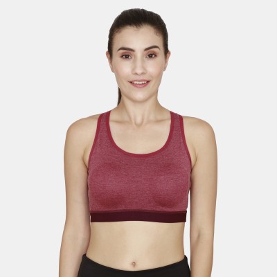 Rosaline By Zivame Women Sports Non Padded Bra(Red)