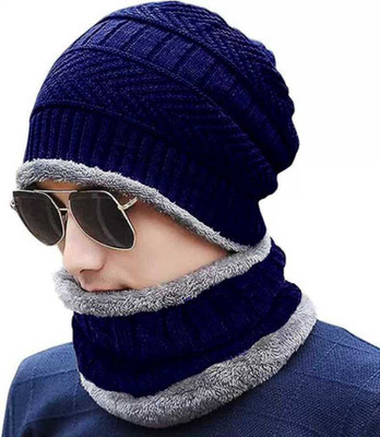 Azre Self Design Beanie Cap