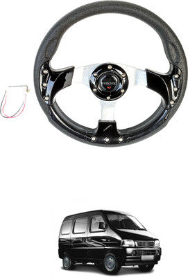 PRTEK Hand Stiched Steering Cover For Maruti Versa(Black, Tarpaulin, Plastic)