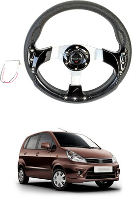 PRTEK Hand Stiched Steering Cover For Maruti Zen Estilo(Black, Tarpaulin, Plastic)