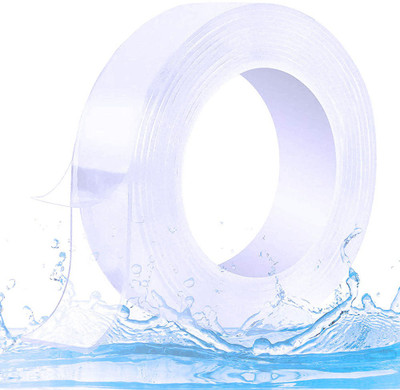 GETOWN Strong Double sided tape Handheld Double Sided Adhesive Silicon Tape | Transparent | Heavy Duty | Heat Resistant | Multi Functional| Sticky | No Trace | Anti-Slip Gel | Nano (Manual)(Set of 1, Clear_transparent) GETOWN Strong Double sided tape Handheld Double Sided Adhesive Silicon Tape | Transparent | Heavy Duty | Heat Resistant | Multi Functional| Sticky | No Trace | Anti-Slip Gel | Nano (Manual)(Set of 1, Clear_transparent)