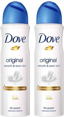 DOVE Original Deodorant for Women Deodorant Spray  -  For Women(150 ml, Pack of 2)