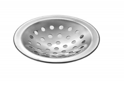 KYOTO Floor Stainless Steel Push Down Strainer(13 cm Set of 1)