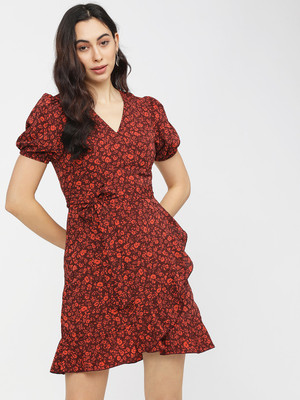 69% OFF on Tokyo Talkies Women Wrap Brown, Orange Dress 69% OFF on Tokyo Talkies Women Wrap Brown, Orange Dress