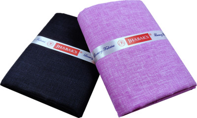 JHABAK'S Cotton Linen Self Design Shirt & Trouser Fabric