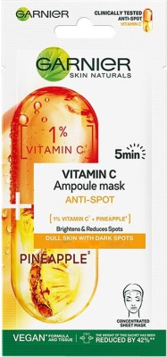 GARNIER Vitamin C Serum Ampoule Face Sheet Mask with Pineapple
