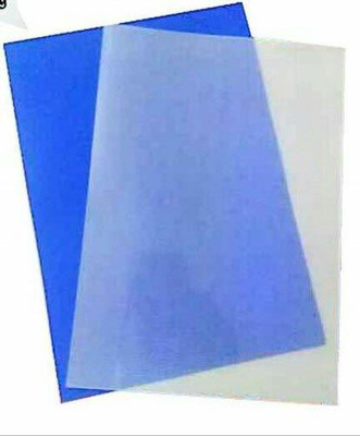 True-Ally Plastic A4 Size Book Spiral Binding Sheet - Set of 2, Pack of 100 Sheets Per Set, Total Sheets 200 (White Navy Blue)(Set Of 2, Navy Blue)