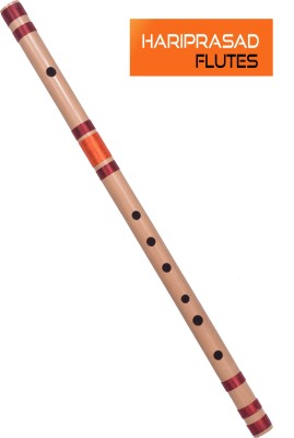 HARIPRASAD FLUTES C natural Medium Right Hand Bansuri Size 48 cm Bamboo Flute(48.26 cm)