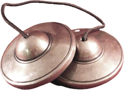 numeroastro Brass Tingsha Bell for Meditation & Sound Healing (Tibetan Cymbals) (7.5 Cms Approx) (1 Pc) Brass Pooja Bell(Gold, Pack of 1)