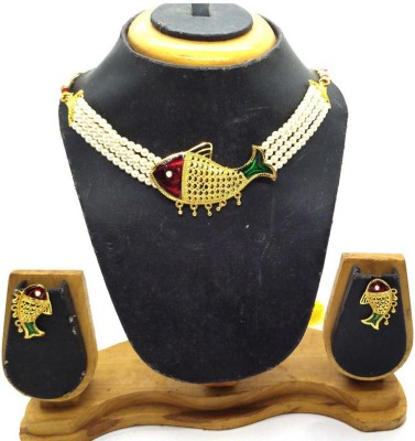 ASA jewellers Alloy Gold-plated Multicolor Jewellery Set(Pack of 1)